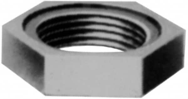 B&K Mueller - Class 150, 1-1/2" Galvanized Pipe Hex Locknut - Threaded, Malleable Iron - Benchmark Tooling