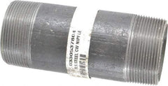 Made in USA - Schedule 80, 2" Diam x 5-1/2" Long Steel Black Pipe Nipple - Threaded - Benchmark Tooling