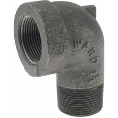 Black 90 ° Street Elbow: 1-1/4″, 300 psi, Threaded Malleable Iron, Black Finish, Class 300