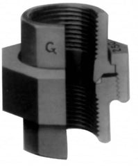 Made in USA - Size 1-1/4", Class 3,000, Forged Carbon Steel Black Pipe Union - 925 psi, Socket Weld End Connection - Benchmark Tooling