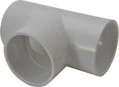 Value Collection - 3" PVC Plastic Pipe Tee - Schedule 40, Slip x Slip x Slip End Connections - Benchmark Tooling