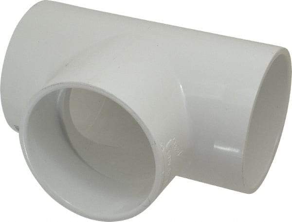 Value Collection - 4" PVC Plastic Pipe Tee - Schedule 40, Slip x Slip x Slip End Connections - Benchmark Tooling