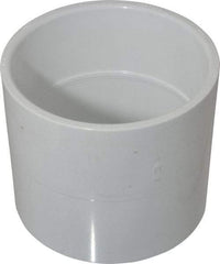 Value Collection - 4" PVC Plastic Pipe Coupling - Schedule 40, Slip x Slip End Connections - Benchmark Tooling