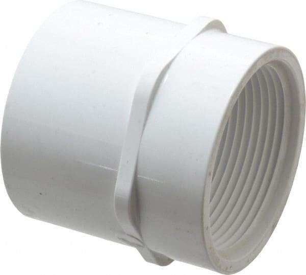 Value Collection - 2-1/2" PVC Plastic Pipe Female Adapter - Schedule 40, Slip x FIPT End Connections - Benchmark Tooling