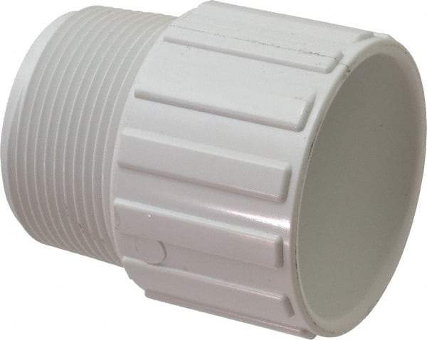 Value Collection - 2-1/2" PVC Plastic Pipe Male Adapter - Schedule 40, MIPT x Slip End Connections - Benchmark Tooling