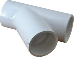 Value Collection - 2" PVC Plastic Pipe Wye - Schedule 40, Slip End Connections - Benchmark Tooling
