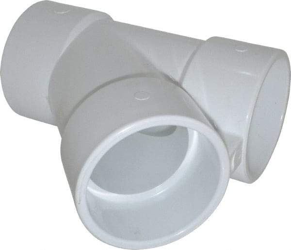 Value Collection - 4" PVC Plastic Pipe Wye - Schedule 40, Slip End Connections - Benchmark Tooling