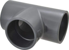 Value Collection - 3" PVC Plastic Pipe Tee - Schedule 80, Slip x Slip x Slip End Connections - Benchmark Tooling
