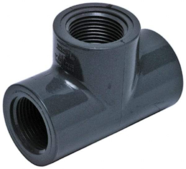 Value Collection - 4" CPVC Plastic Pipe Tee - Schedule 80, FIPT x FIPT x FIPT End Connections - Benchmark Tooling