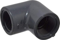 Value Collection - 3/4" PVC Plastic Pipe 90° Elbow - Schedule 80, FIPT x FIPT End Connections - Benchmark Tooling