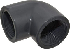 Value Collection - 1-1/2" PVC Plastic Pipe 90° Elbow - Schedule 80, FIPT x FIPT End Connections - Benchmark Tooling