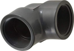 Value Collection - 2-1/2" PVC Plastic Pipe 90° Elbow - Schedule 80, FIPT x FIPT End Connections - Benchmark Tooling