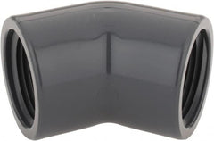 Value Collection - 3/4" PVC Plastic Pipe 45° Elbow - Schedule 80, FIPT x FIPT End Connections - Benchmark Tooling
