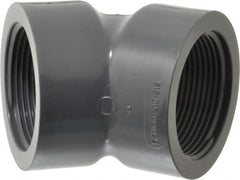 Value Collection - 1-1/2" PVC Plastic Pipe 45° Elbow - Schedule 80, FIPT x FIPT End Connections - Benchmark Tooling