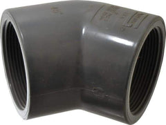 Value Collection - 3" PVC Plastic Pipe 45° Elbow - Schedule 80, FIPT x FIPT End Connections - Benchmark Tooling