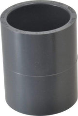 Value Collection - 1-1/2" PVC Plastic Pipe Coupling - Schedule 80, Slip x Slip End Connections - Benchmark Tooling