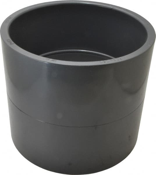 Value Collection - 8" PVC Plastic Pipe Coupling - Schedule 80, Slip x Slip End Connections - Benchmark Tooling