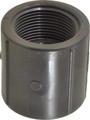 Value Collection - 1-1/4" PVC Plastic Pipe Coupling - Schedule 80, FIPT x FIPT End Connections - Benchmark Tooling