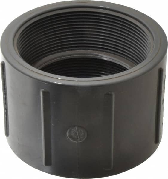 Value Collection - 4" PVC Plastic Pipe Coupling - Schedule 80, FIPT x FIPT End Connections - Benchmark Tooling