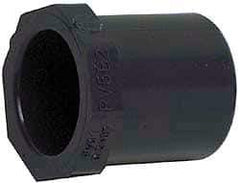 Value Collection - 8 x 6" PVC Plastic Pipe Bushing - Schedule 40, Spig x Slip End Connections - Benchmark Tooling
