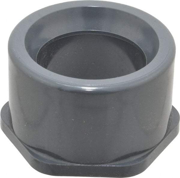 Value Collection - 3 x 2" PVC Plastic Pipe Bushing - Schedule 80, Spig x Slip End Connections - Benchmark Tooling