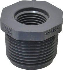 Value Collection - 1 x 1/2" PVC Plastic Pipe Bushing - Schedule 80, MIPT x FIPT End Connections - Benchmark Tooling