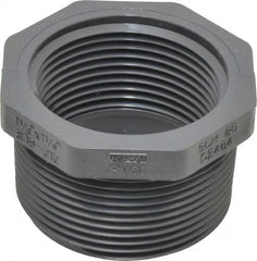 Value Collection - 1-1/2 x 1-1/4" PVC Plastic Pipe Bushing - Schedule 80, MIPT x FIPT End Connections - Benchmark Tooling