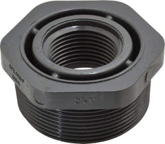 Value Collection - 2 x 1" PVC Plastic Pipe Bushing - Schedule 80, MIPT x FIPT End Connections - Benchmark Tooling
