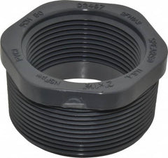 Value Collection - 2 x 1-1/2" PVC Plastic Pipe Bushing - Schedule 80, MIPT x FIPT End Connections - Benchmark Tooling