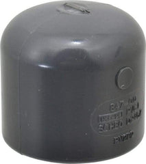 Value Collection - 1" PVC Plastic Pipe End Cap - Schedule 80, Slip End Connections - Benchmark Tooling