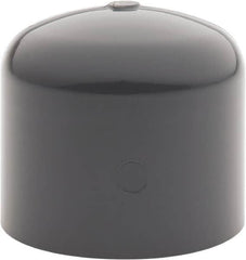 Value Collection - 1-1/4" PVC Plastic Pipe End Cap - Schedule 80, Slip End Connections - Benchmark Tooling