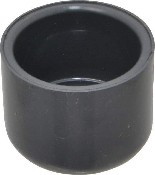 Value Collection - 1-1/2" PVC Plastic Pipe End Cap - Schedule 80, Slip End Connections - Benchmark Tooling