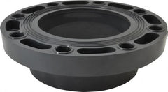 Value Collection - 6" PVC Plastic Pipe Flange (One Piece) - Schedule 80, Slip End Connections - Benchmark Tooling