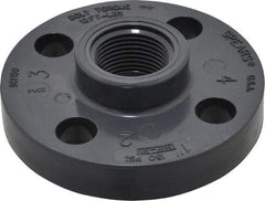 Value Collection - 1" PVC Plastic Pipe Flange (One Piece) - Schedule 80, FIPT End Connections - Benchmark Tooling
