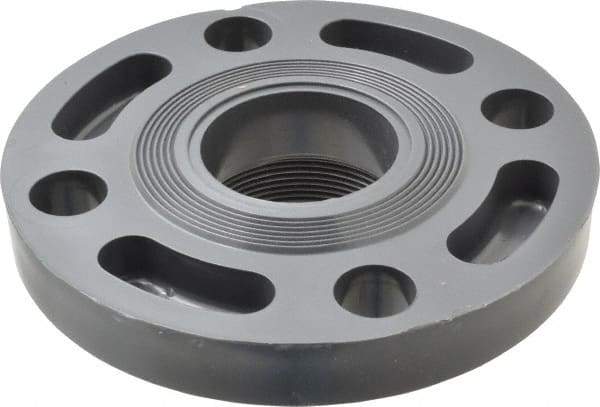 Value Collection - 2" PVC Plastic Pipe Flange (One Piece) - Schedule 80, FIPT End Connections - Benchmark Tooling