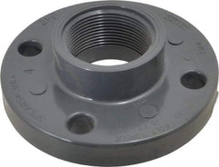 Value Collection - 2-1/2" PVC Plastic Pipe Flange (One Piece) - Schedule 80, FIPT End Connections - Benchmark Tooling