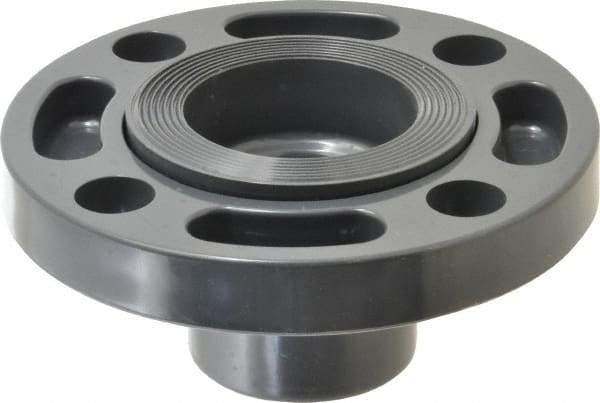 Value Collection - 2" PVC Plastic Pipe Flange (Two Piece) - Schedule 80, Spig End Connections - Benchmark Tooling