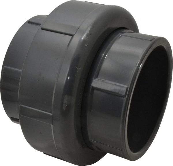 Value Collection - 4" PVC Plastic Pipe Union with Viton O-Ring - Schedule 80, Slip x Slip End Connections - Benchmark Tooling