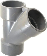 Value Collection - 3" PVC Plastic Pipe Wye - Schedule 80, Slip End Connections - Benchmark Tooling