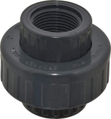 Value Collection - 1" PVC Plastic Pipe Union with EPDM O-Ring - Schedule 80, FIPT x FIPT End Connections - Benchmark Tooling