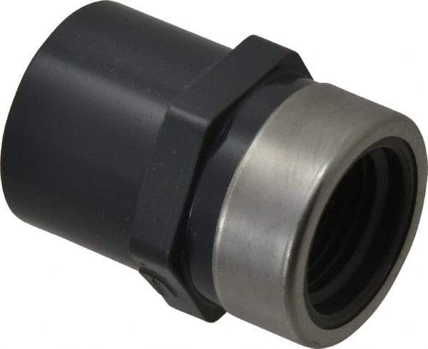 Value Collection - 1/2" PVC Plastic Pipe Reinforced Female Adapter - Slip x SR FIPT End Connections - Benchmark Tooling