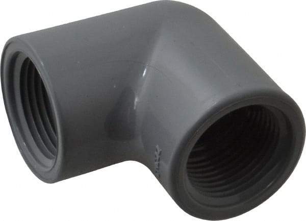 Value Collection - 3/4" CPVC Plastic Pipe 90° Elbow - Schedule 80, FIPT x FIPT End Connections - Benchmark Tooling