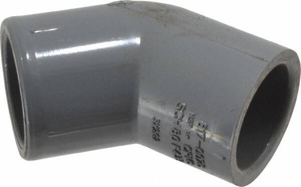 Value Collection - 3/4" CPVC Plastic Pipe 45° Elbow - Schedule 80, Slip x Slip End Connections - Benchmark Tooling