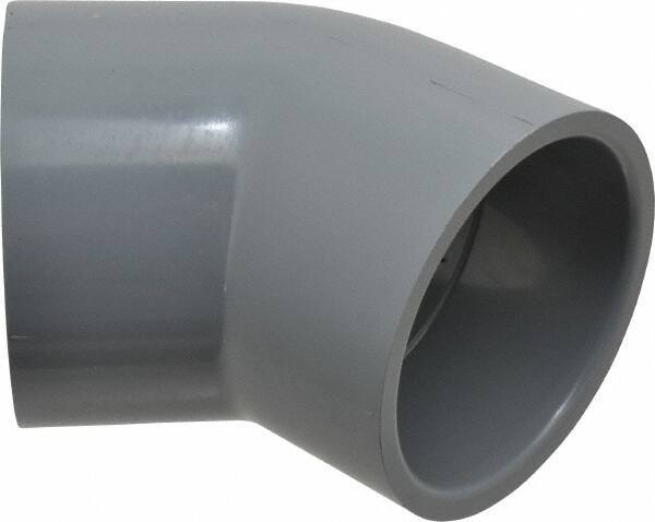 Value Collection - 3" CPVC Plastic Pipe 45° Elbow - Schedule 80, Slip x Slip End Connections - Benchmark Tooling