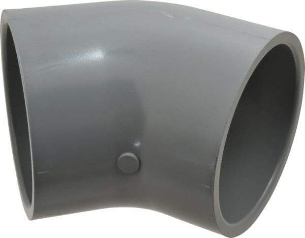 Value Collection - 4" CPVC Plastic Pipe 45° Elbow - Schedule 80, Slip x Slip End Connections - Benchmark Tooling