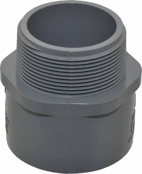 Value Collection - 2" CPVC Plastic Pipe Male Adapter - Schedule 80, MIPT x Slip End Connections - Benchmark Tooling