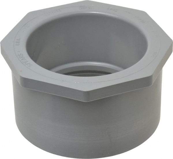 Value Collection - 4 x 3" CPVC Plastic Pipe Bushing - Schedule 80, Spig x Slip End Connections - Benchmark Tooling