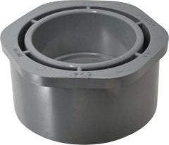 Value Collection - 6 x 4" CPVC Plastic Pipe Bushing - Schedule 80, Spig x Slip End Connections - Benchmark Tooling