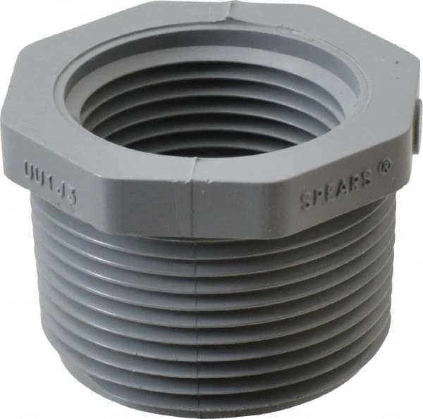 Value Collection - 1-1/4 x 1" CPVC Plastic Pipe Bushing - Schedule 80, MIPT x FIPT End Connections - Benchmark Tooling