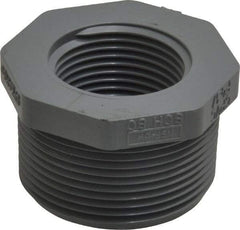 Value Collection - 1-1/2 x 1" CPVC Plastic Pipe Bushing - Schedule 80, MIPT x FIPT End Connections - Benchmark Tooling
